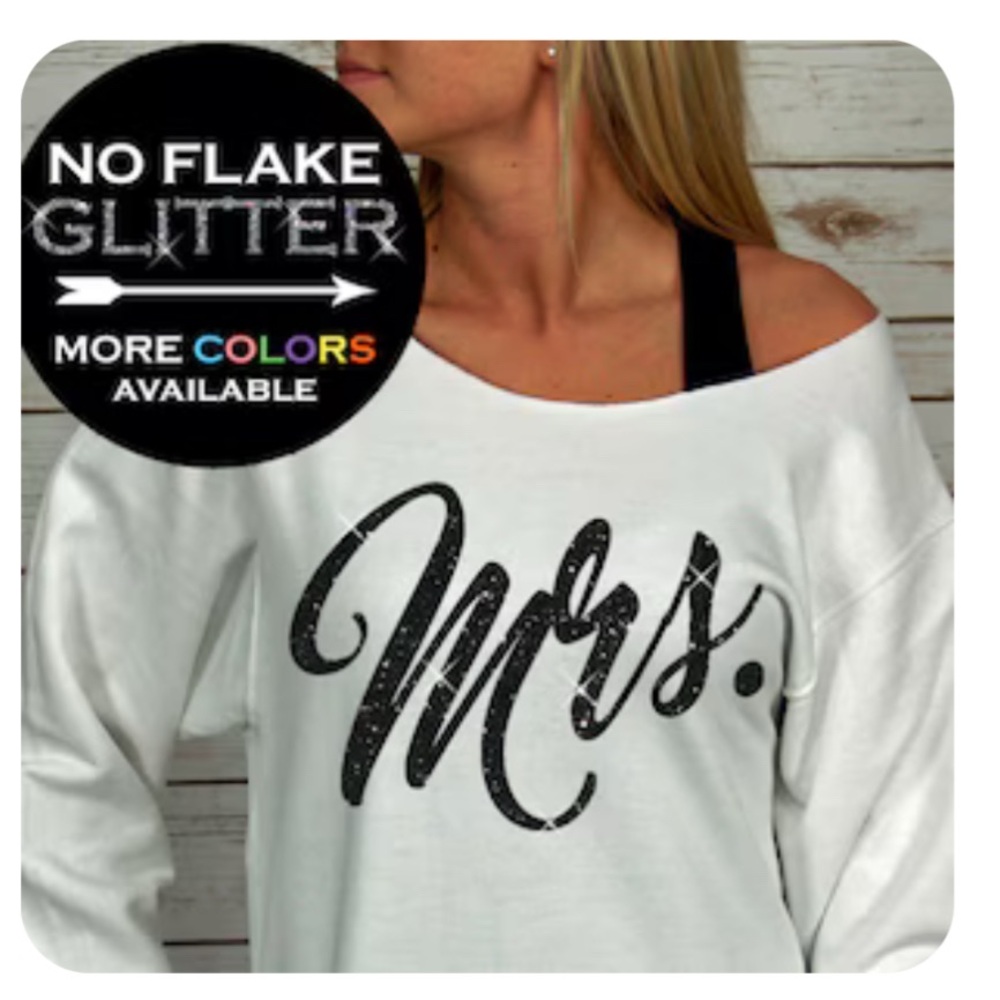 MRS. Off Shoulder Sweatshirt Brand New